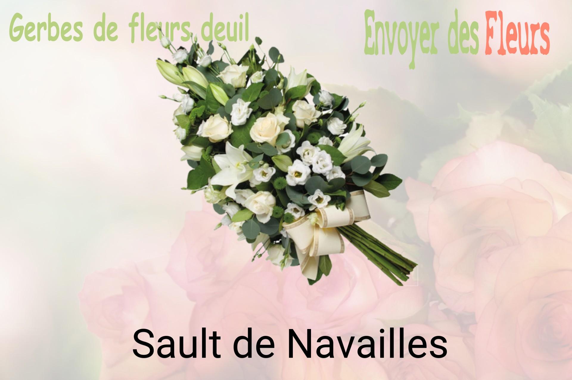 Gerbe de fleurs de deuil livrée à Sault-de-Navailles